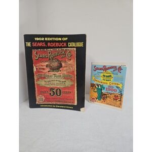 Sears Roebuck Catalog Reprints 1900 1902 Lot of 2 Advertising Ephemera Books